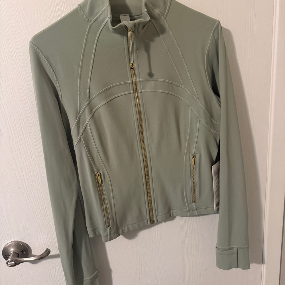 lululemon athletica Sage Green Bomber-Style Zip Jacket